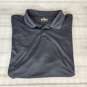 Outdoor Life Men's Dark Gray Polo Shirt Size XXL Lightweight Breathable